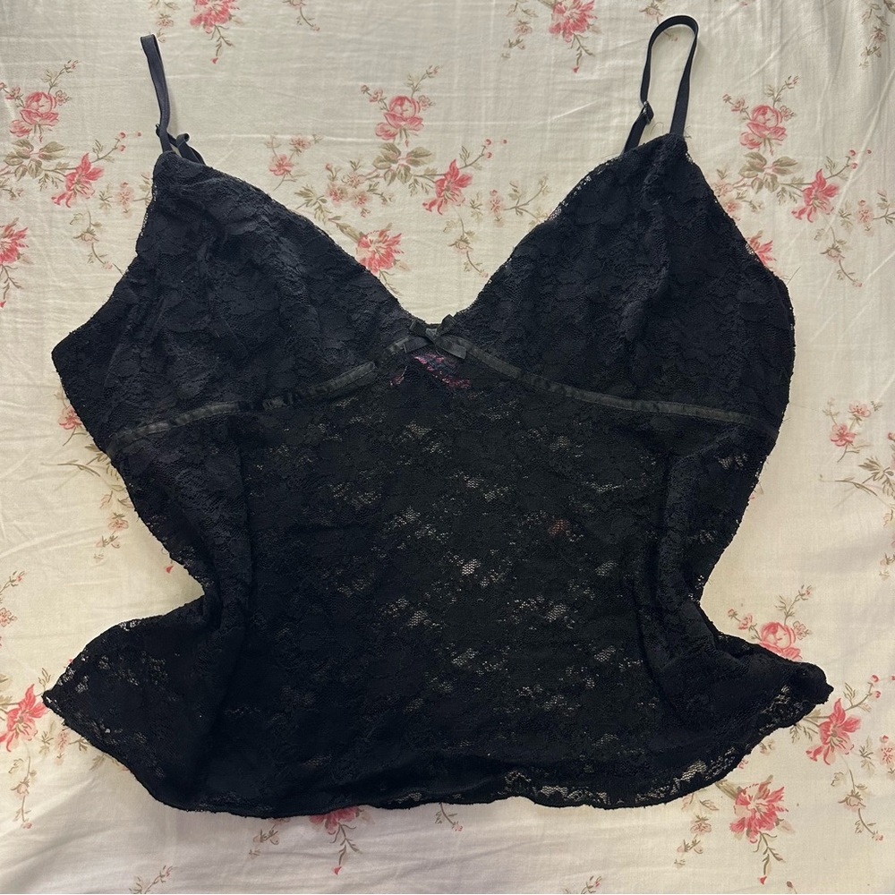 Edikted Black Lace Cami Top